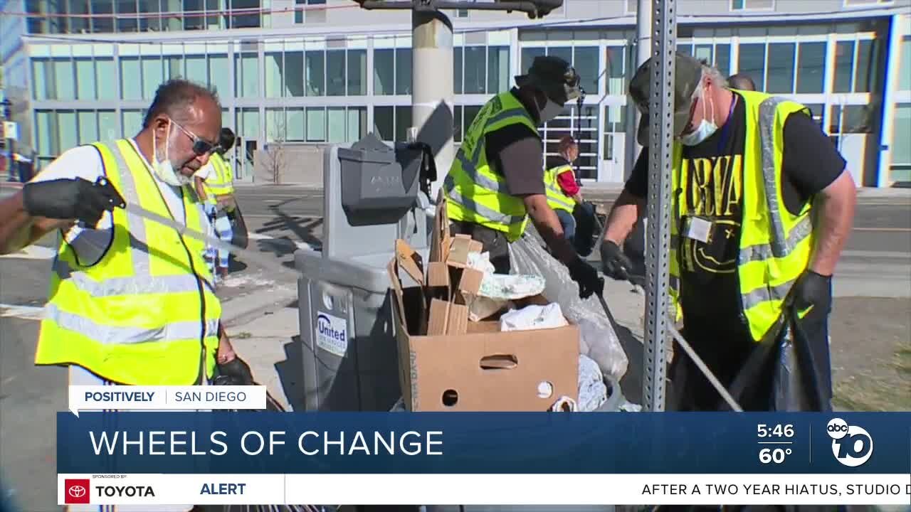 Wheels of Change offers employment to homeless while cleaning neighborhoods