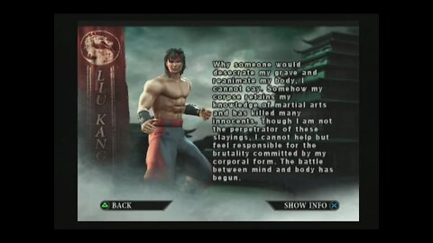 Mortal Kombat Deception (PS2) - Liu Kang - Arcade Mode