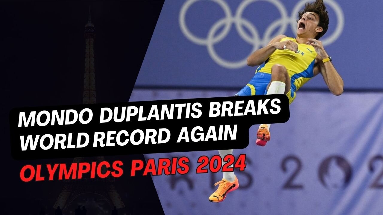 Duplantis Shatters World Record to Win Olympic Gold in Paris Pole Vault #olympics #longjump