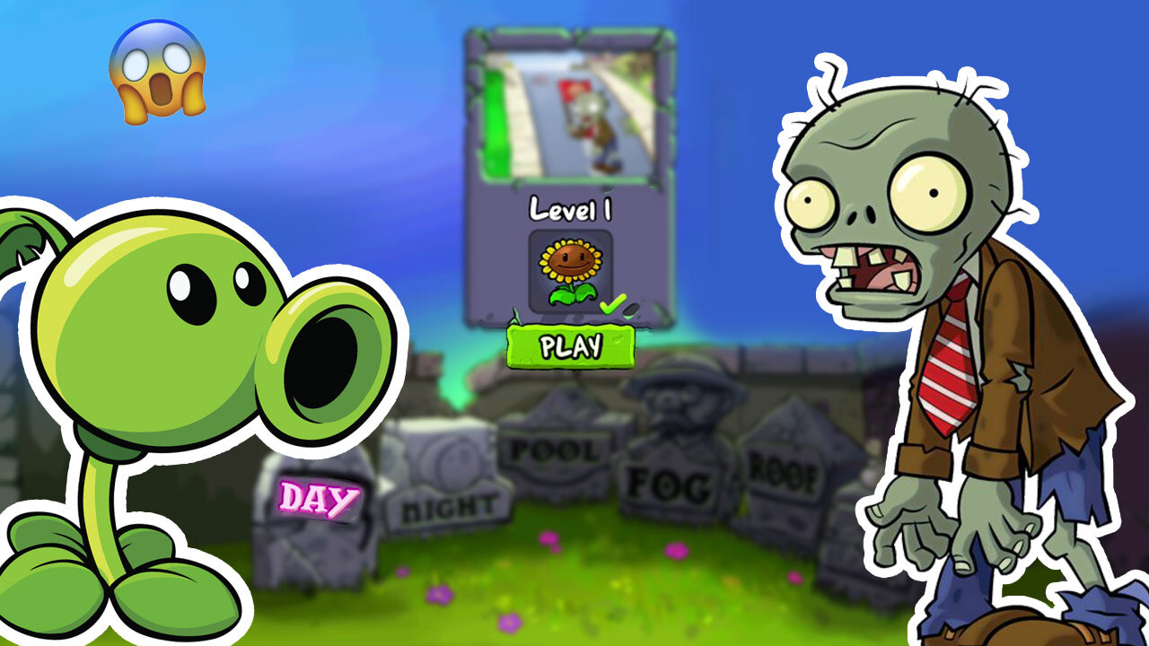 Beginning of an Epic Adventure - Plants vs Zombies | Level 1-1