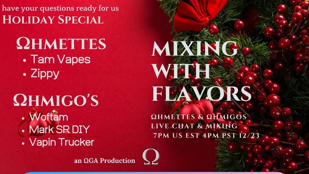 Mixing with Flavors: Holiday Special with Friends