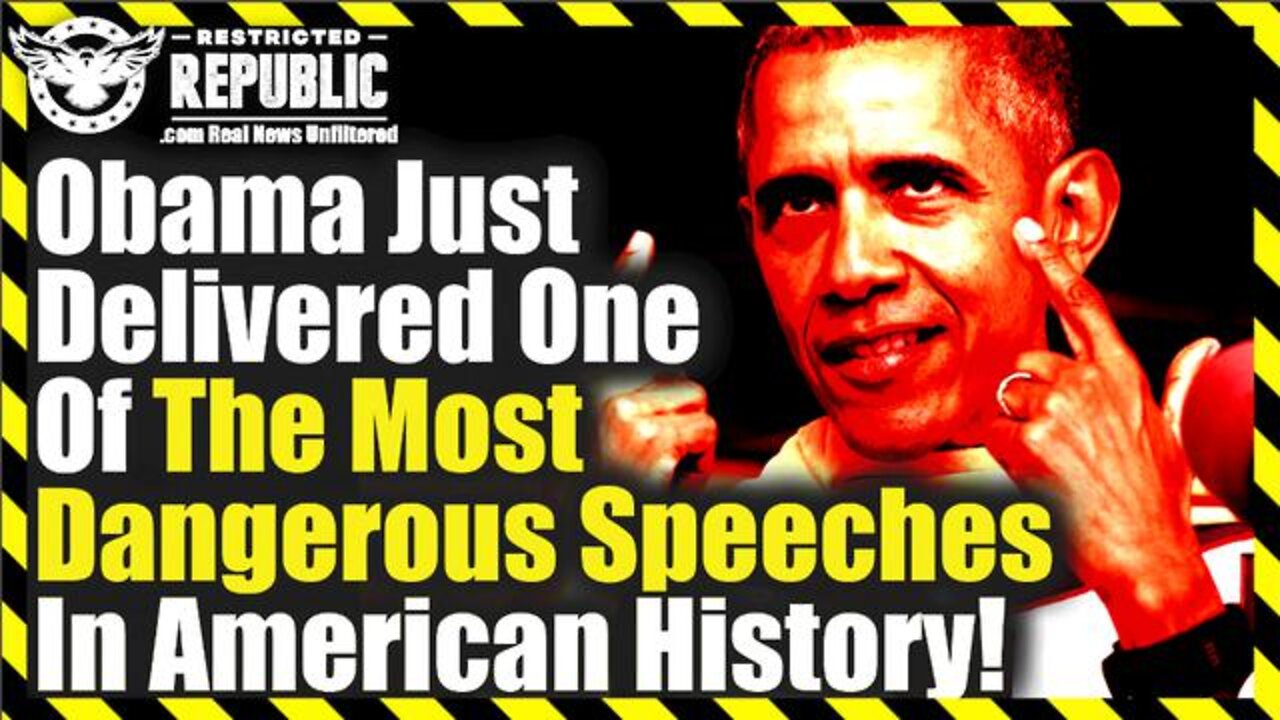 Breaking News 04/23/2022 - Obama Just Delivered One Of The Most Dangerous Speeches