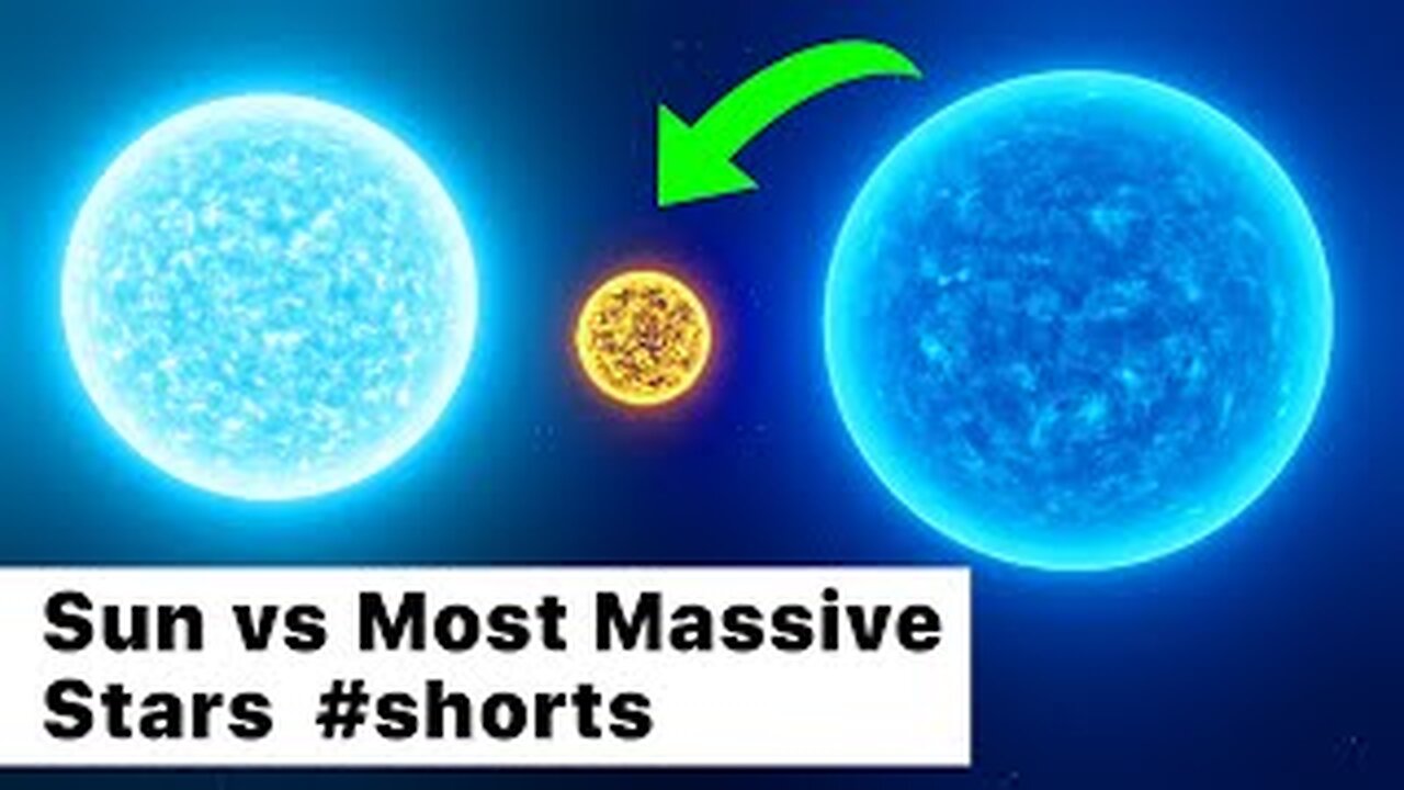 Sun Compared To The Most Massive Stars In The Universe | viral video