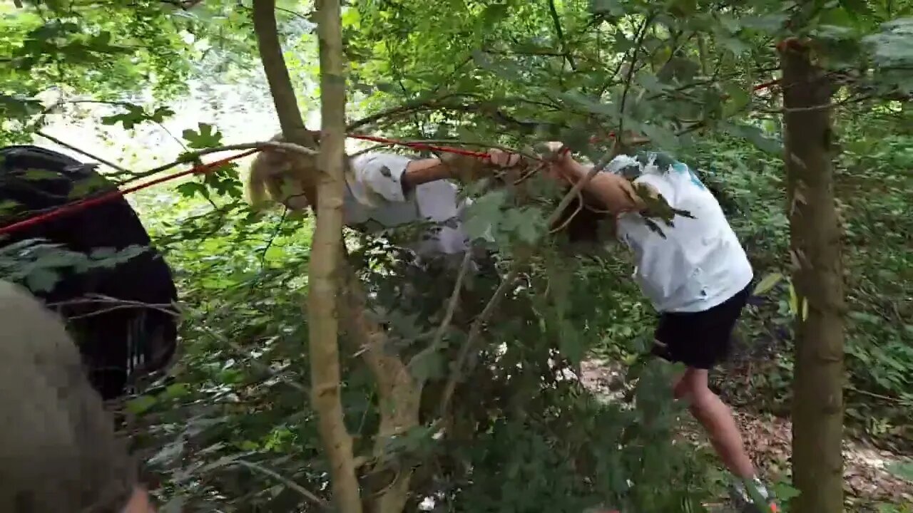Blind man's handrail with South West Survival