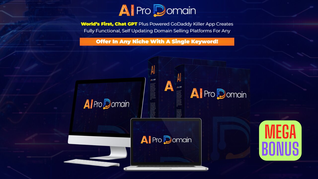 AI Pro Domain- World's First Chat GPT Plus Powered App & Mega Bonus Package