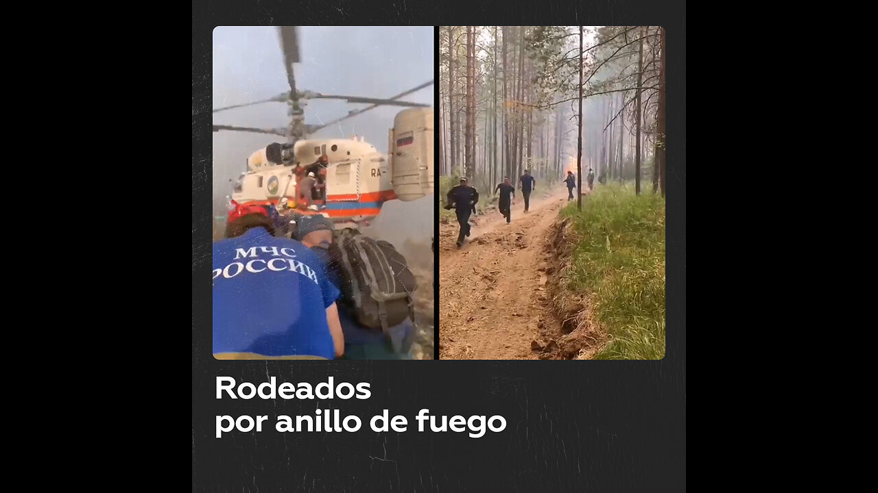 Bomberos atrapados en un anillo de fuego durante incendio forestal