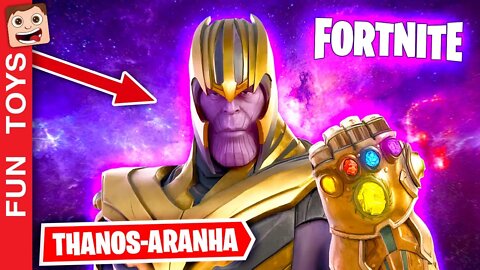 Joguei FINALMENTE com o THANOS no FORTNITE e usando os poderes do HOMEM-ARANHA! E a NOVA TEMPESTADE!