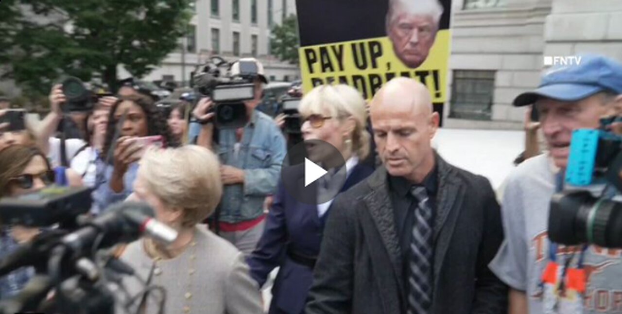 E. Jean Carroll is seen leaving the NYC courthouse where President Trump