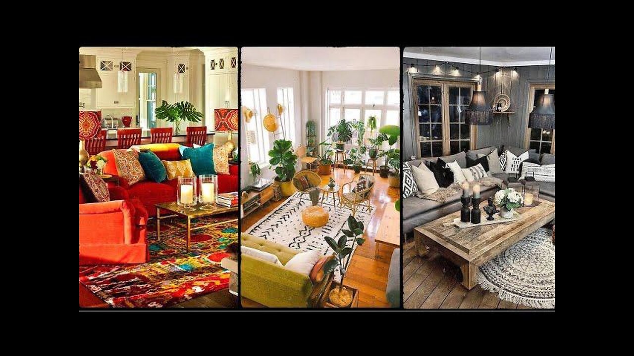 Bohemian Living Room Ideas:Create a Cozy Space with Bold Colors and Unique Textures | Home Decor DIY