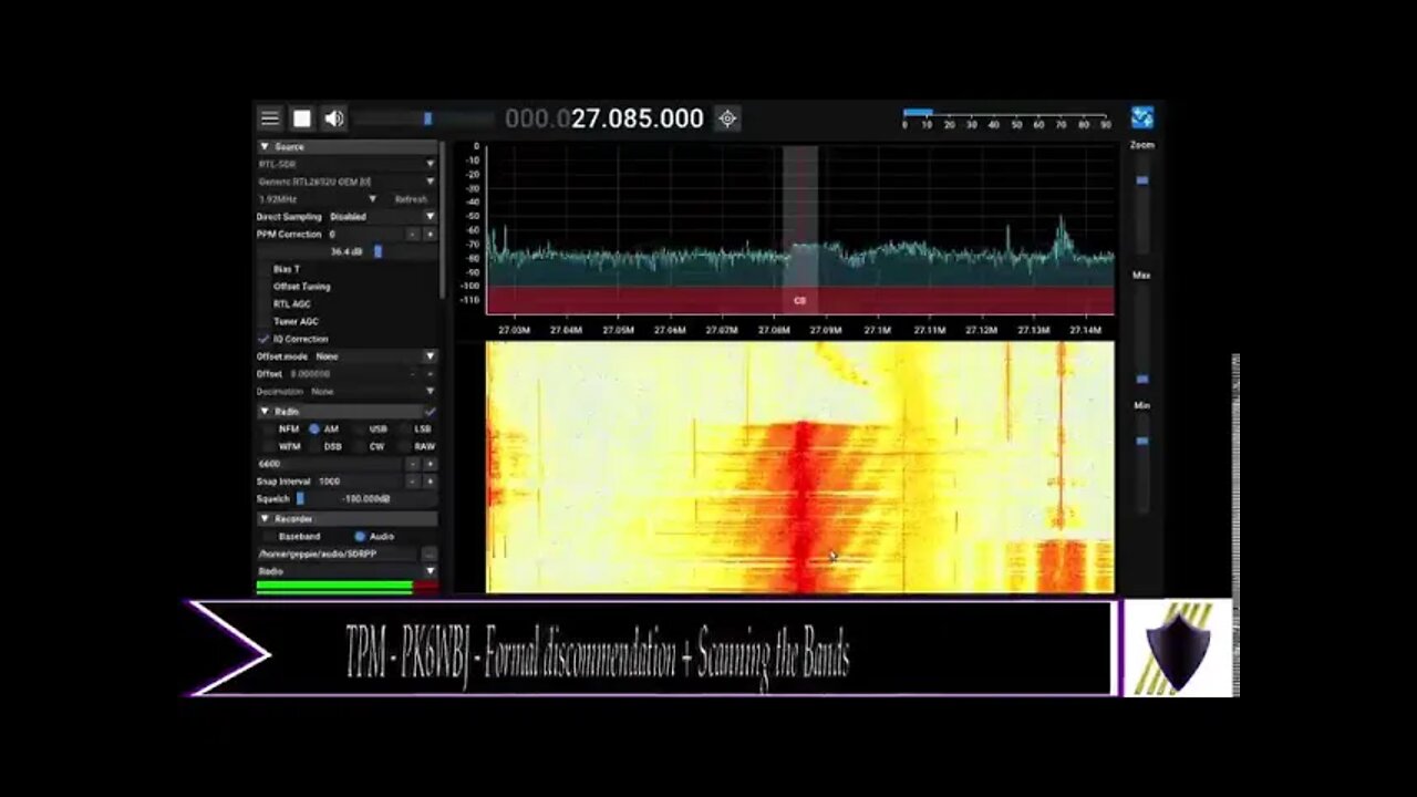 TPM - PK6WBJ - Scanning the bands + Discommendation