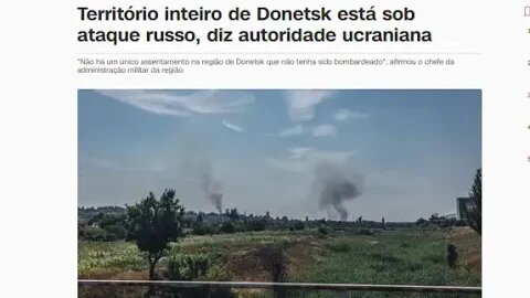 GUERRA NA UCRANIA Território inteiro de Donetsk está sob ataque russo, diz autoridade ucraniana