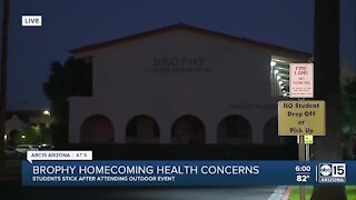 Mom concerned after her child became sick after attending Brophy's outdoor homecoming