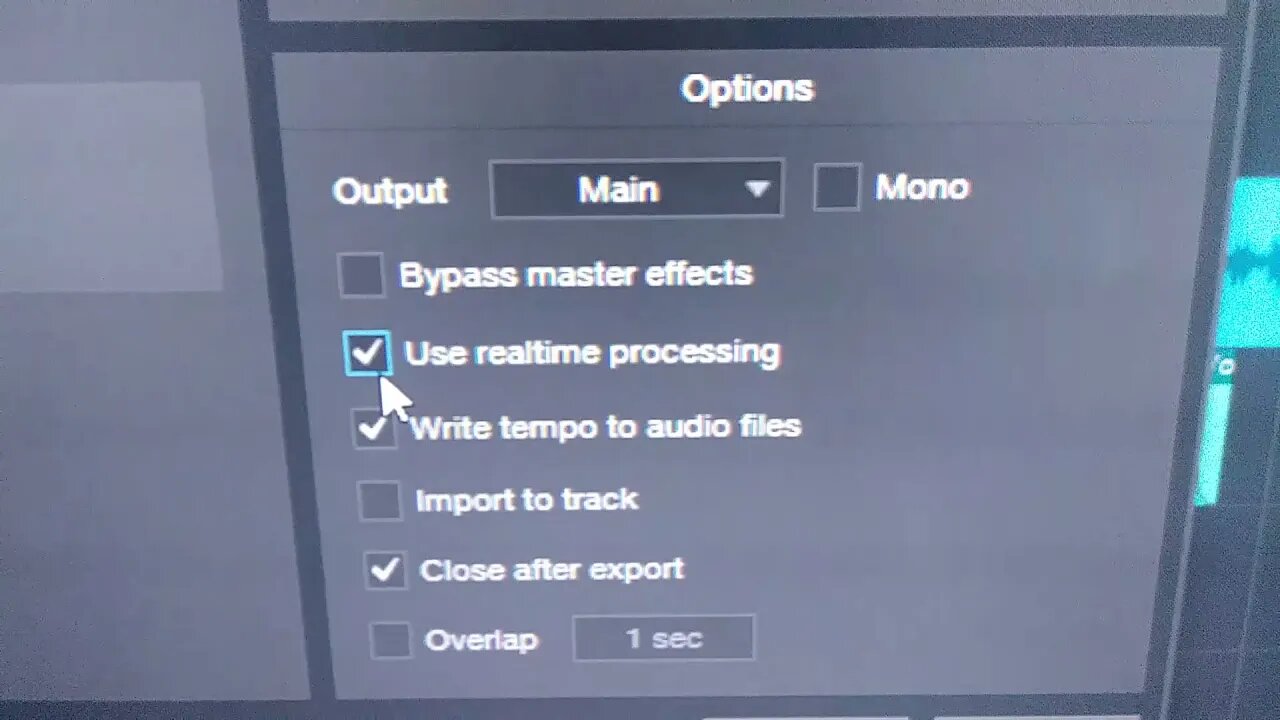 Exporting a song in Presonus Recording software