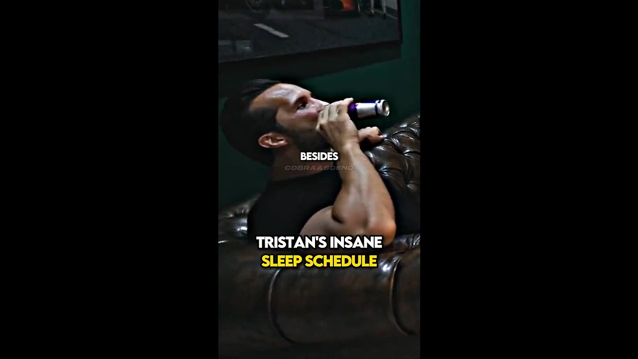 Tristan tate on sleeping