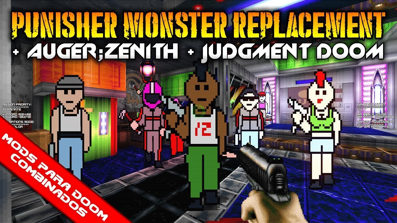 Punisher Monster Replacement + Judgment Doom + AUGER;ZENITH [Mods para Doom Combinados]