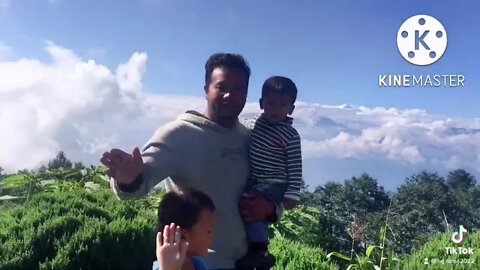 Cute baby Tara gaun resort #ng #adventure #goviral #nepalisong #beautiful