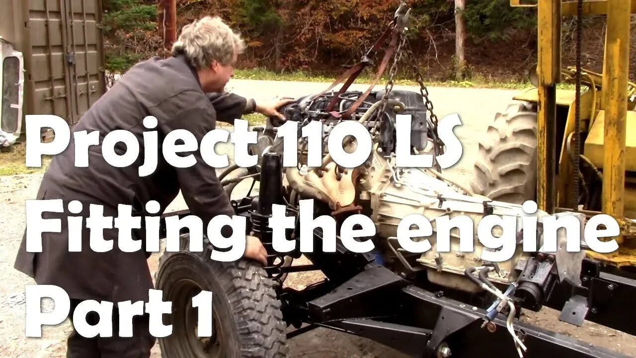 LS 110 Project. Trial fitting the engine - problems!