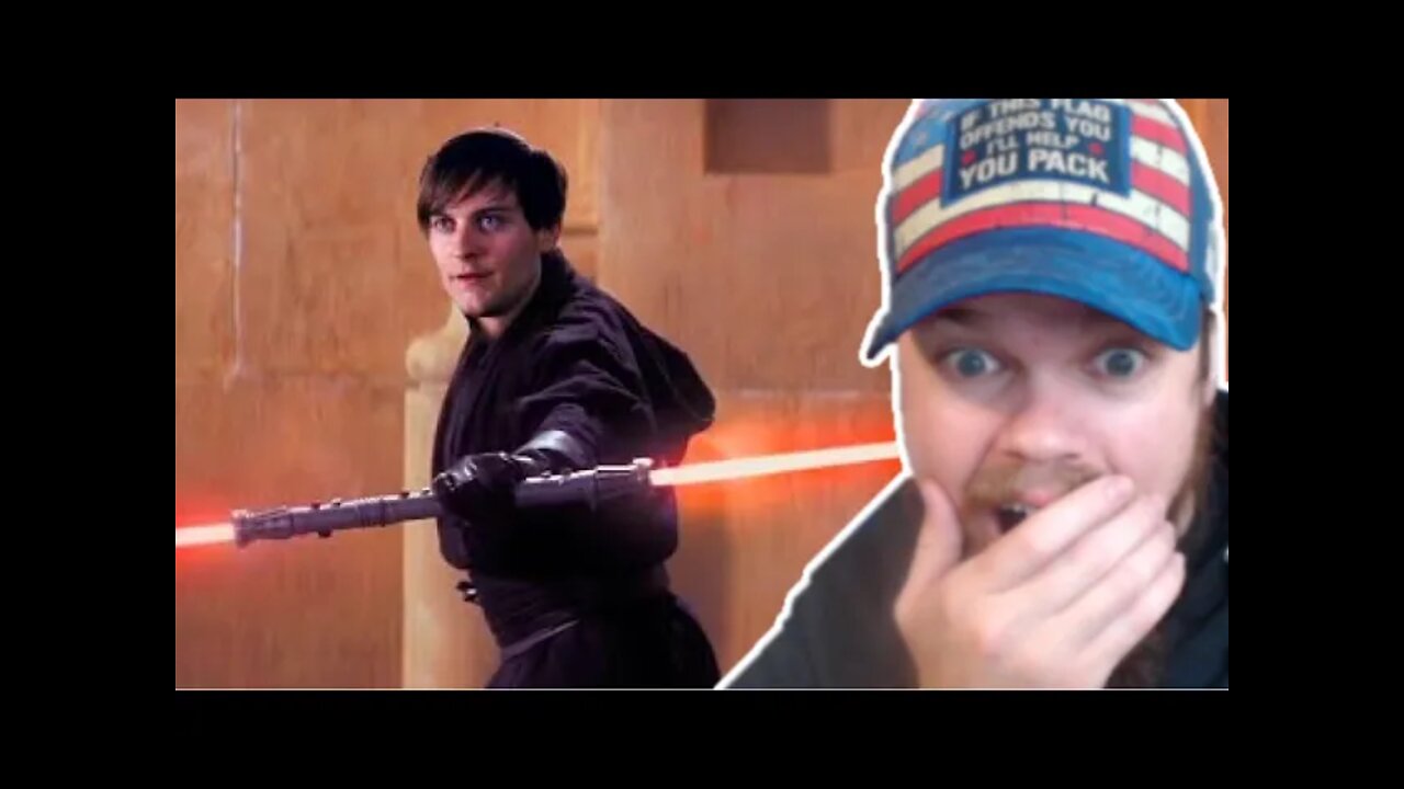 Spider-Man in Star Wars - Darth Bully Maguire Funny Reaction!