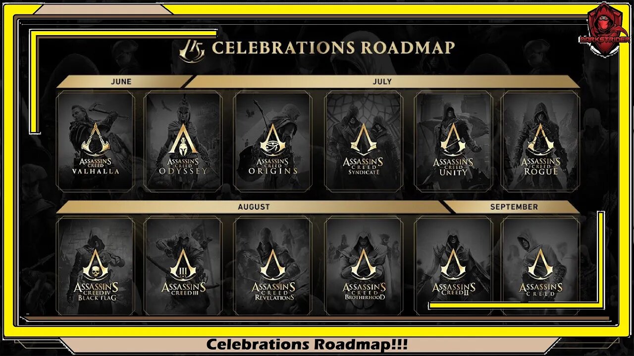 Assassin's Creed- Celebration Roadmap!!!