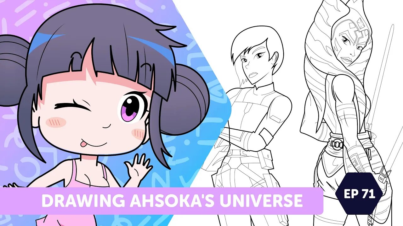 Drawing Ahsoka's universe: Revealing the hidden art of every character ep71