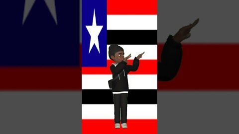 Vídeo de Animação - Avatar dançando na frente da bandeira do Maranhão #shorts