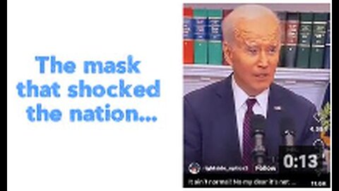 The mask that shocked the nation...