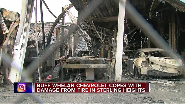 Buff Whelan Chevrolet copes with damage from fire