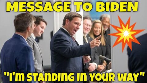 BOOM! Ron DeSantis Torches Joe Biden’s Covid Policies: "I'm Standing in Your Way"
