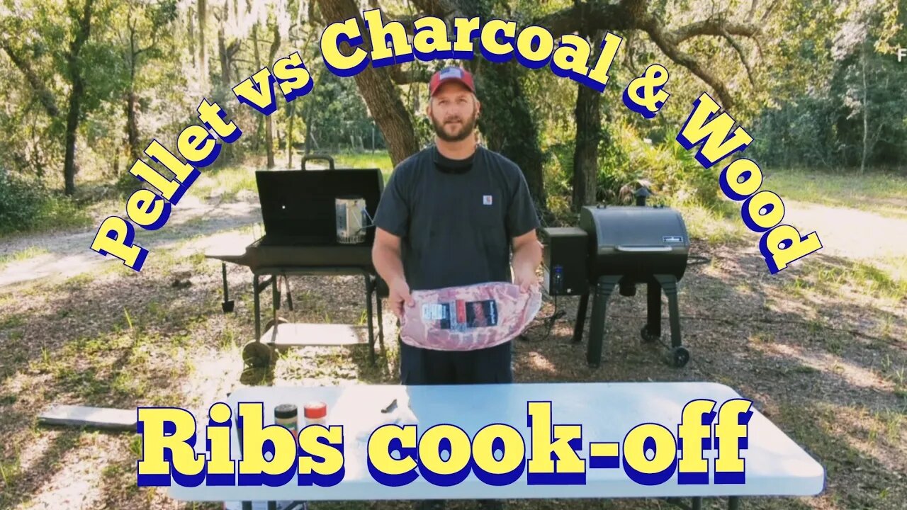 Ribs in pellet vs charcoal and wood