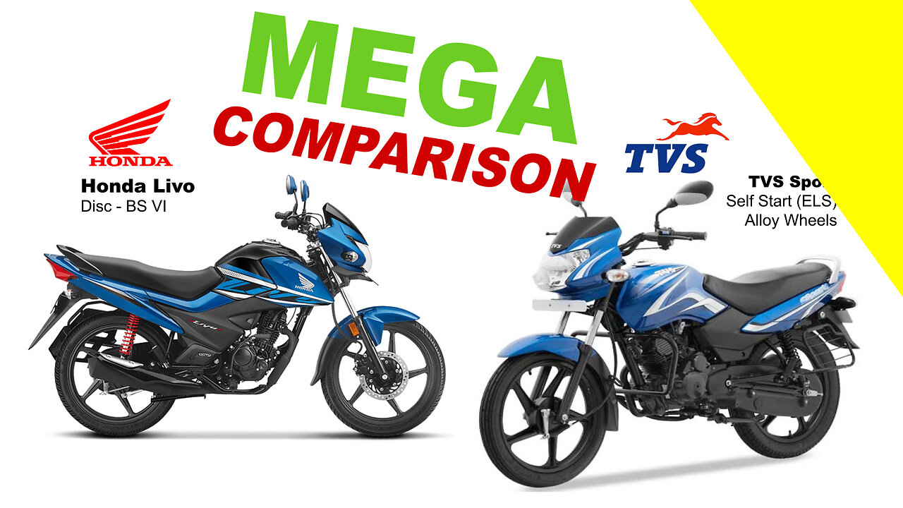 MEGA COMPARISON | Honda Livo vs TVS Sport | Kuch Bhi