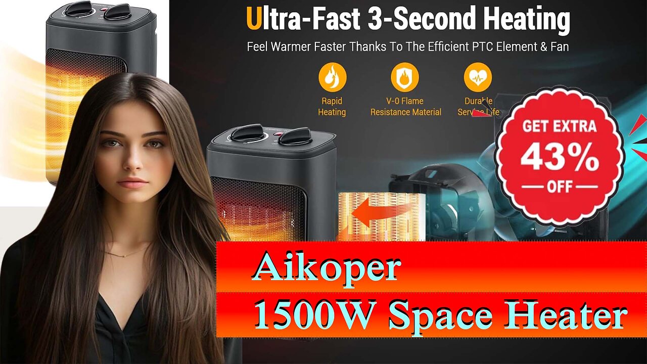 Get 43% Off the Aikoper 1500W Space Heater Limited Time Offer!