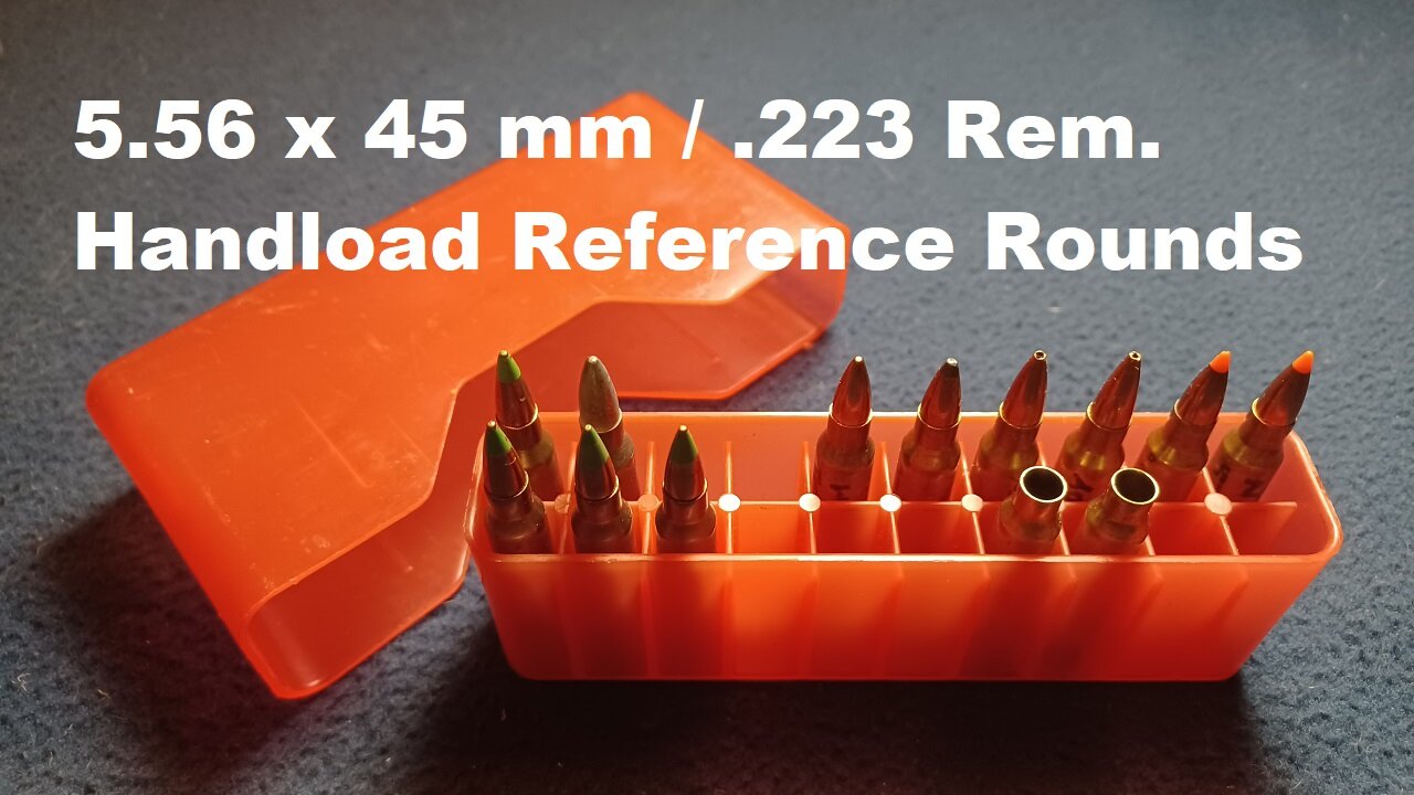 Inert 5.56x45 mm / .223 Rem Handload Reference Rounds and Casings. No powder, No primer.