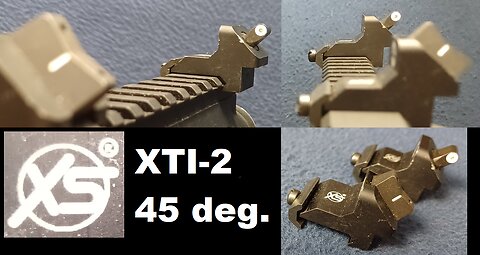 XS Sight Systems, XTI2 45 degree offset Backup BUIS Iron Sights Tritium, LONESTAR ARMORY