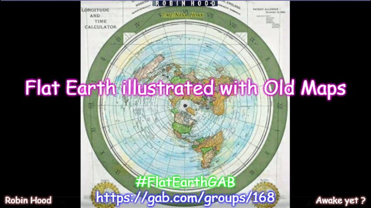 The Flat Earth illustrated with Old Maps