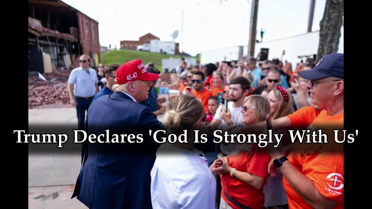 Trump declares 'God is strongly with us' as he visits hurricane-ravaged Georgia