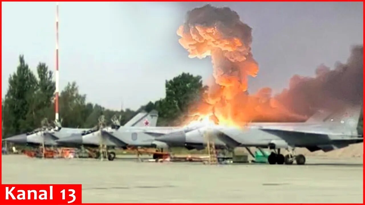 As a result of the Ukrainian strike Russia lost half of its MiG-31K aircrafts