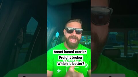 Asset based carrier vs Freight Broker? Which is better? #shorts #logistics