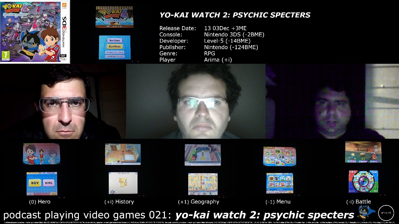 podcast playing video games 021: yo-kai watch 2: psychic specters