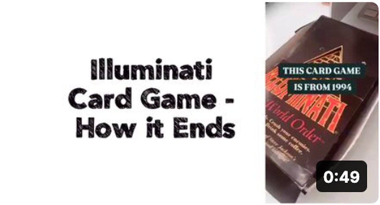 Illuminati Card Game - How it Ends