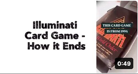 Illuminati Card Game - How it Ends