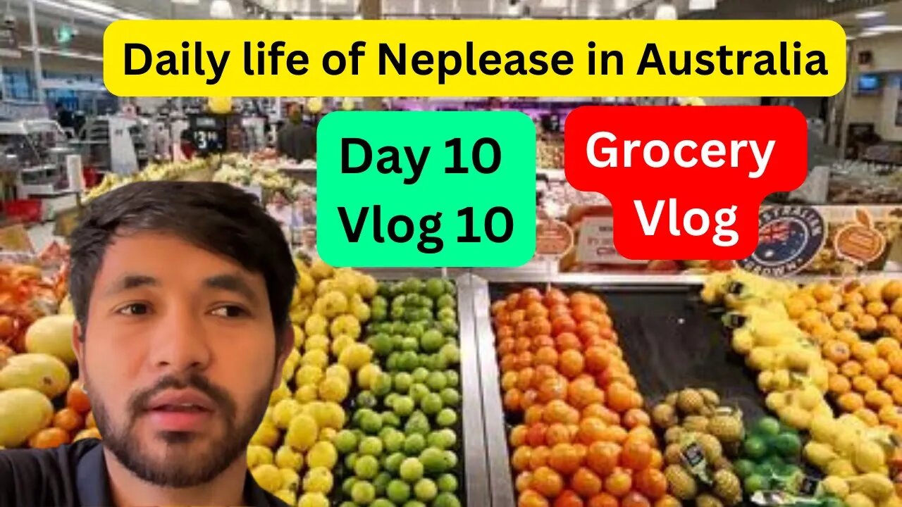 Grocery vlog | Day 10 | Nepalese Daily Life in Australia 2023 | Bhuwan chaulagain #vlog