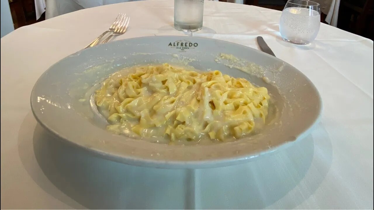 Eating the Original Fettuccini Alfredo 🇮🇹