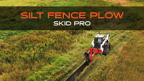 Trench Warfare Made Easy: Install Silt Fence FAST with a Skid Pro Silt Fence Plow Attachment!