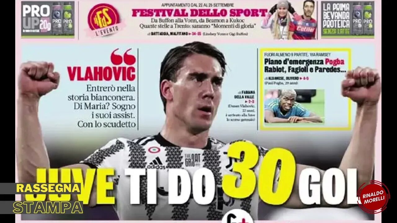 Vlahovic e i 30 gol, CDK nuovo ultimatum (finto). I colpi Juve. Rassegna Stampa ep.104 | 27.07.22