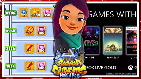 Subway Surfers Polo Norte 2021 | Xbox Games With Gold de Janeiro 2022 | Recorde com Jolien