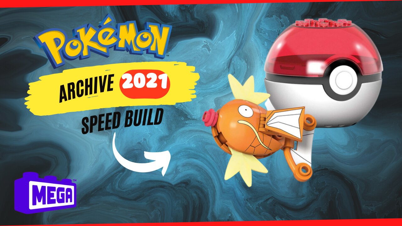 Magikarp 25th Anniversary Pokéball Series Pokémon MEGA CONSTRUX Speed Build