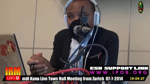 THROWBACK: His Excellency Mazi Nnamdi Kanu Live Town Hall Meeting from Zurich 07-7-2014