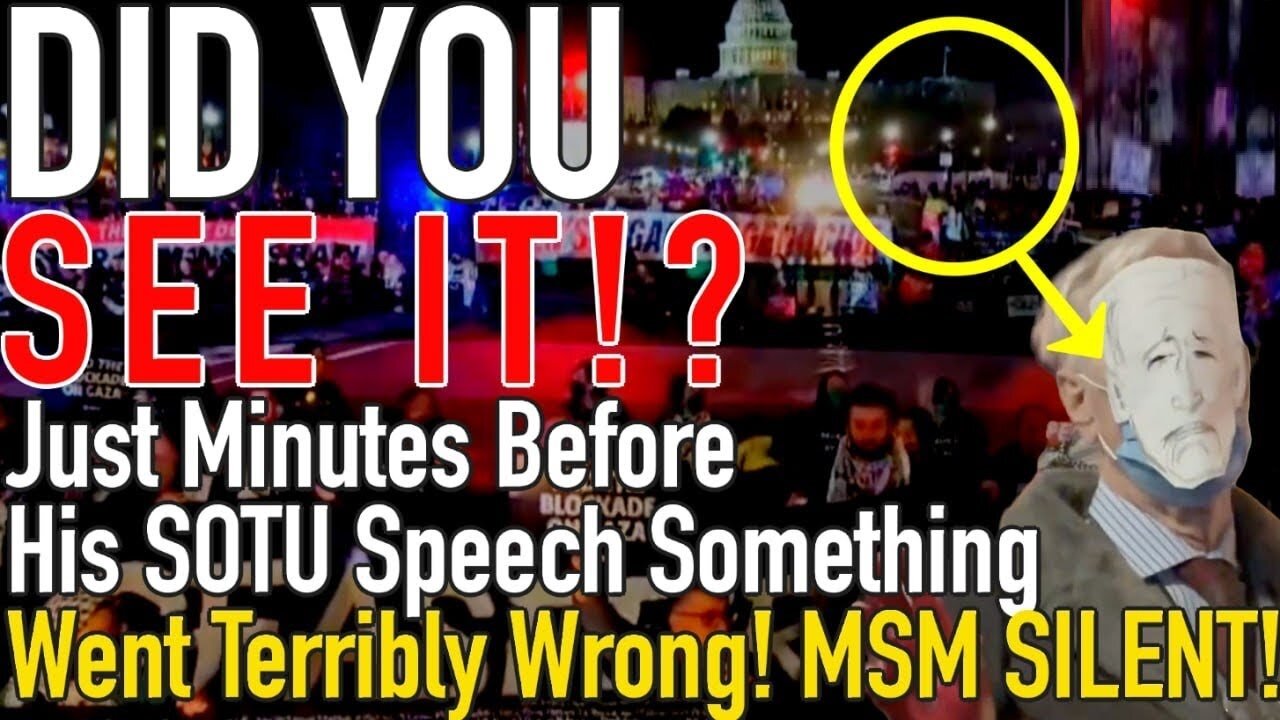 WHY WAS BIDEN LATE!? Just Minutes Before His SOTU Speech, Something Went Terribly Wrong! MSM SILENT!