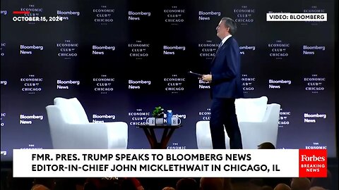 FULL INTERVIEW: Trump Sits For Live Interview From Bloomberg News EIC At The Chicago Economic Club