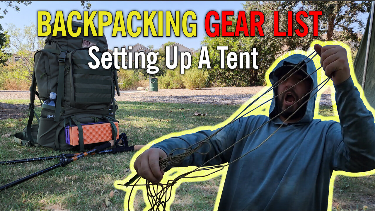 Backpacking Gear List and Setting Up My New Tent.